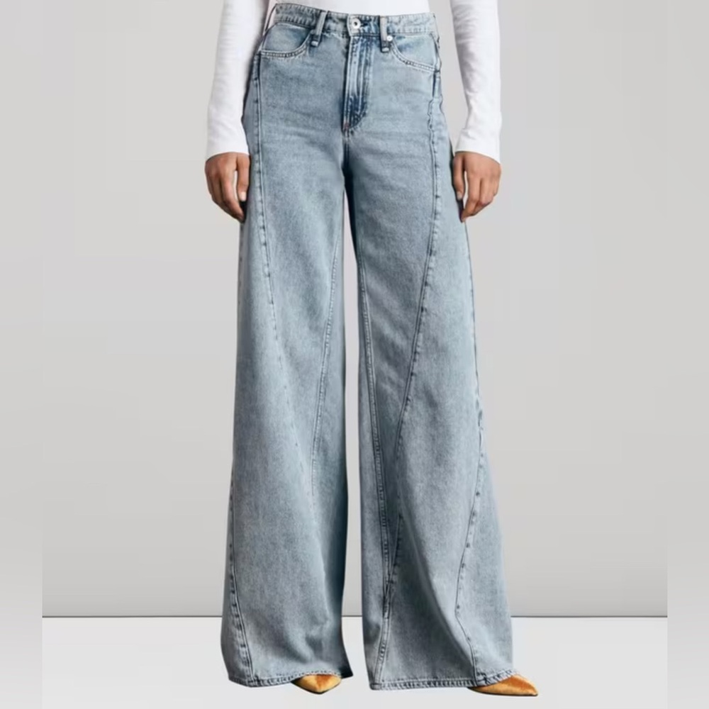 rag & bone Light Blue Flare & Wide Leg Jeans - Picture 4 of 14